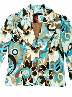 Debbie Shuchat flowered blazer